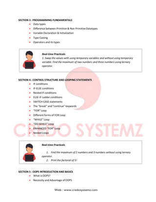 Core java-training-course-content | PDF