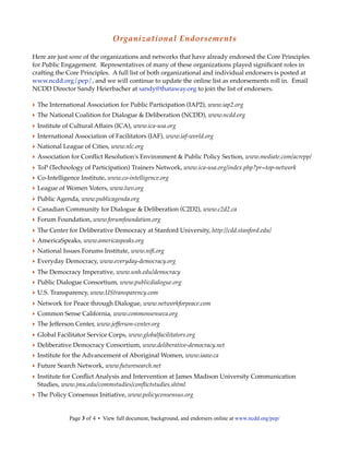 Core Principles for Public Engagement | PDF