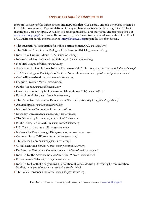 Core Principles for Public Engagement Slide 3