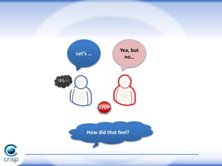 Let’s …
Yea, but
no…
How did that feel?
 