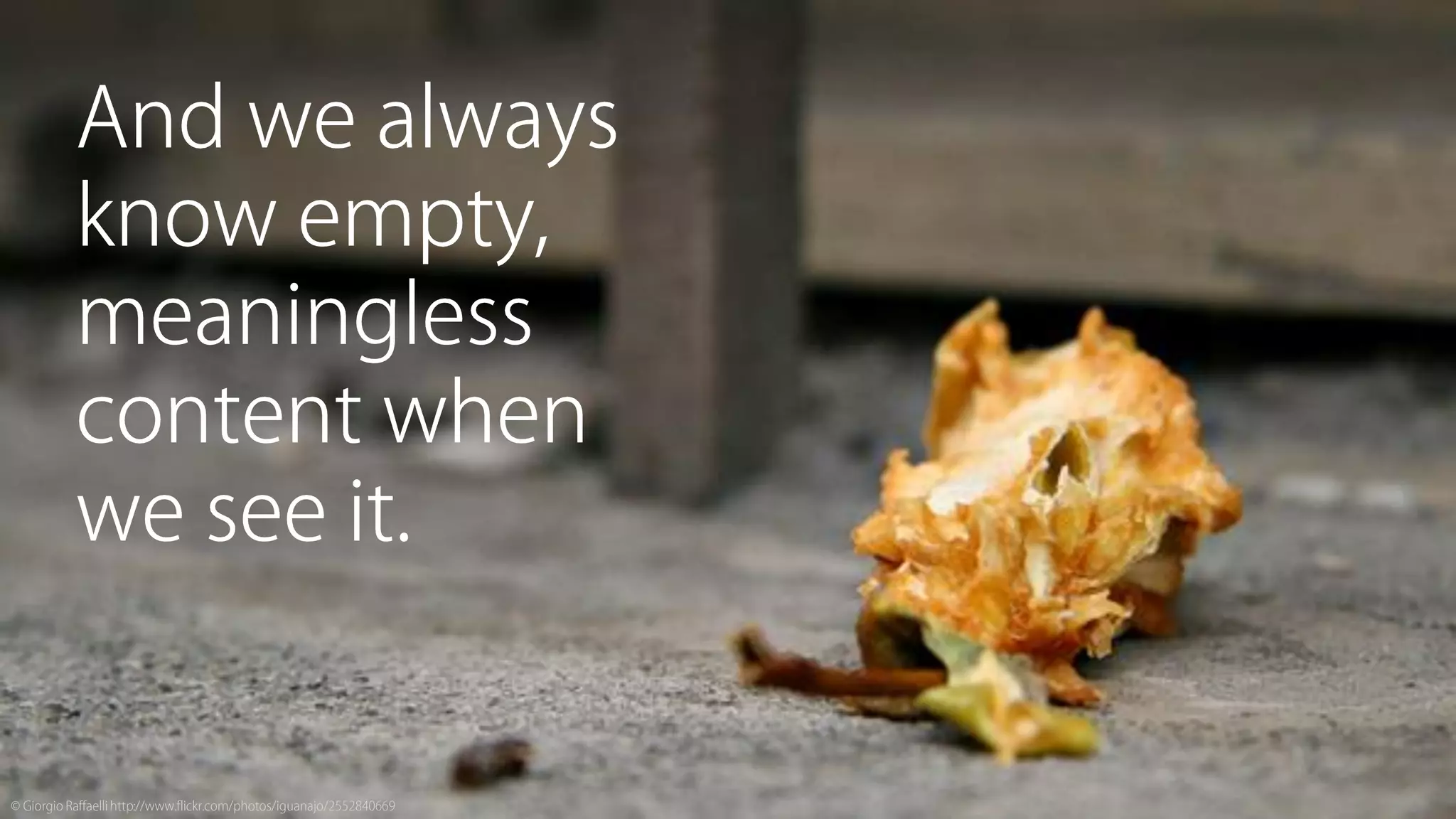 Sine Qua Non: Core Values and Content Strategy