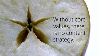 Sine Qua Non: Core Values and Content Strategy