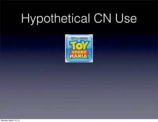 Hypothetical CN Use




Monday, March 19, 12
 