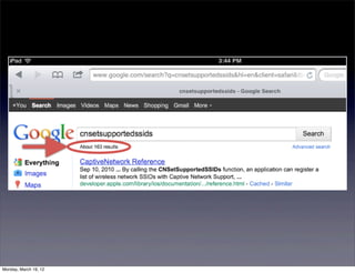 Monday, March 19, 12
 