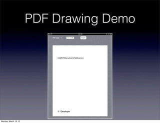 PDF Drawing Demo




Monday, March 19, 12
 