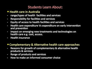 Health care in Australia Health insurance: Medicare and private 
• Pharmaceutical Benefits Scheme 
• The Pharmaceutical Be...