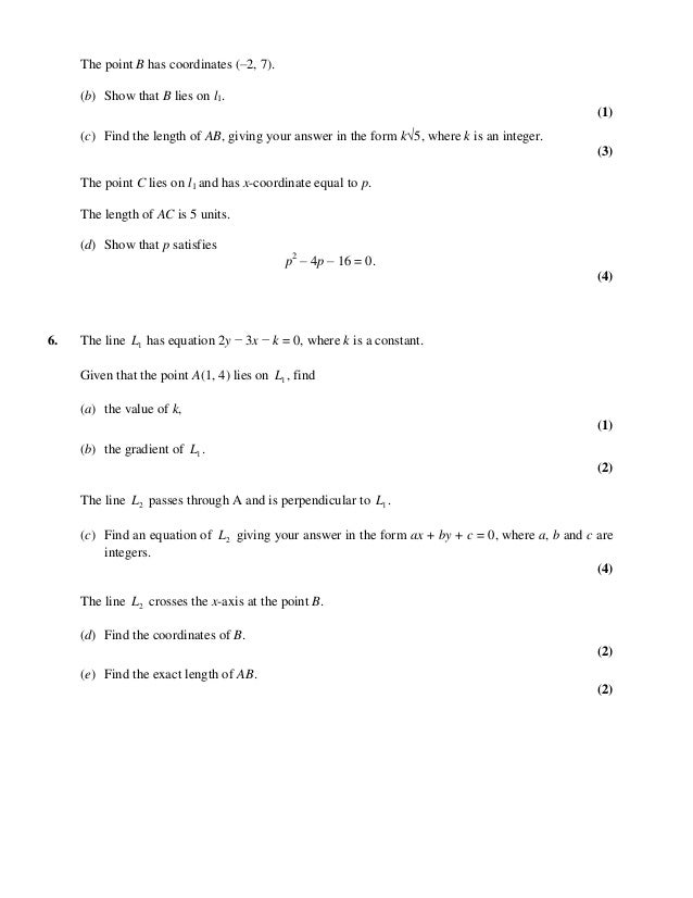 core 1 revision booklet edexcel 7 4 practice form k