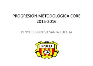PROGRESIÓN	
  METODOLÓGICA	
  CORE	
  
2015-­‐2016	
  
PENYA	
  DEPORTIVA	
  SANTA	
  EULALIA	
  
 