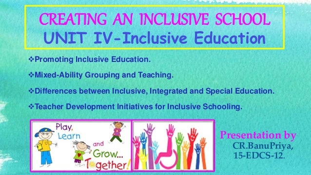 Concept Of Integrated Education