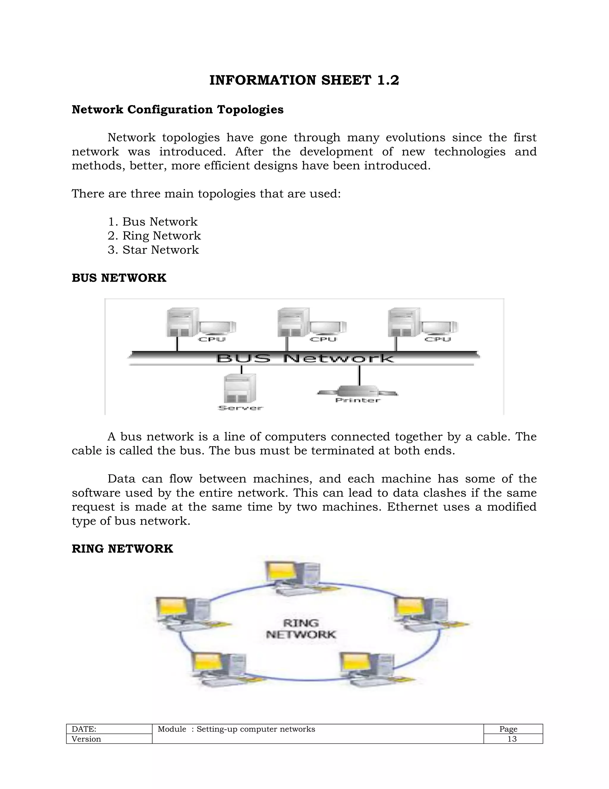CSS NC II Module : Set-up Computer Networks | PDF
