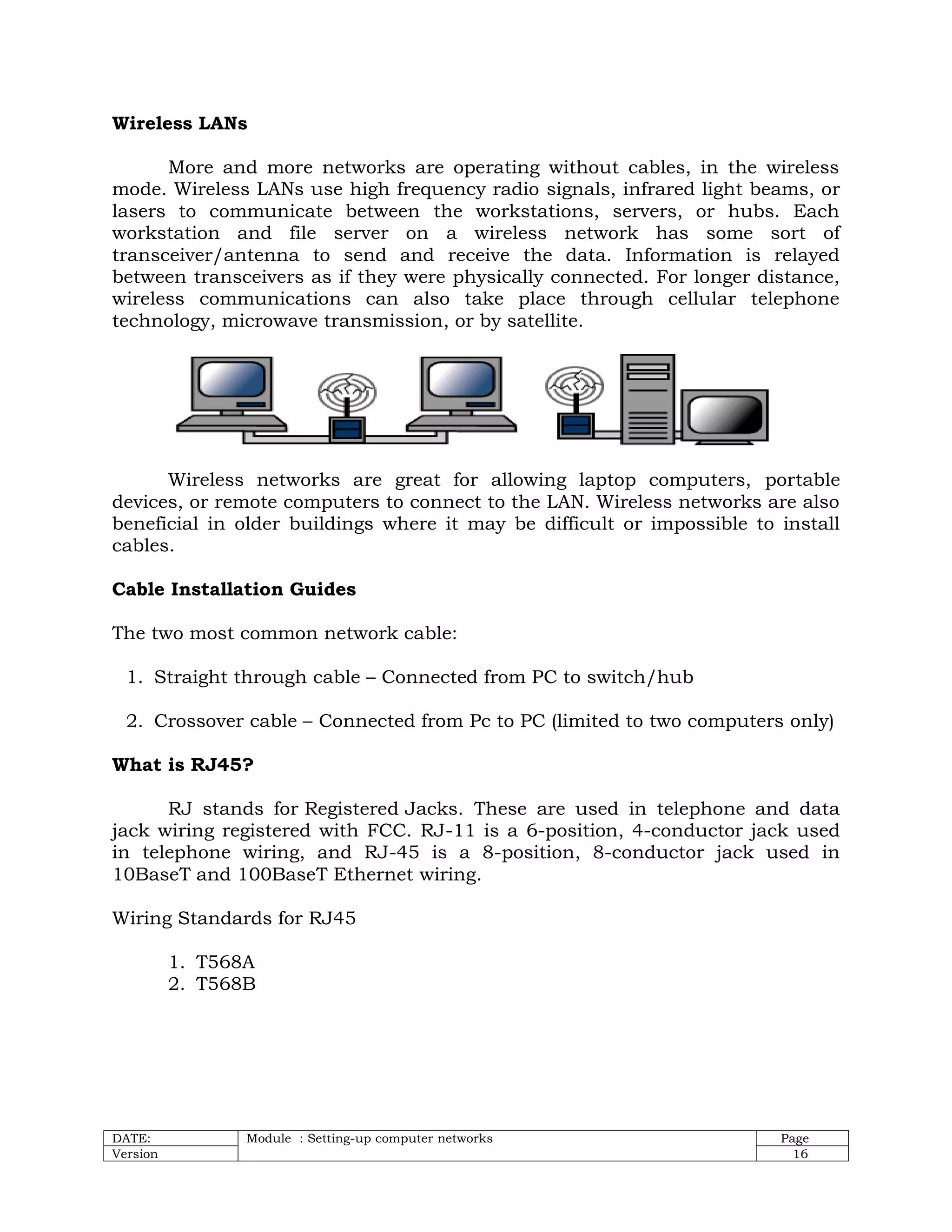 CSS NC II Module : Set-up Computer Networks | PDF