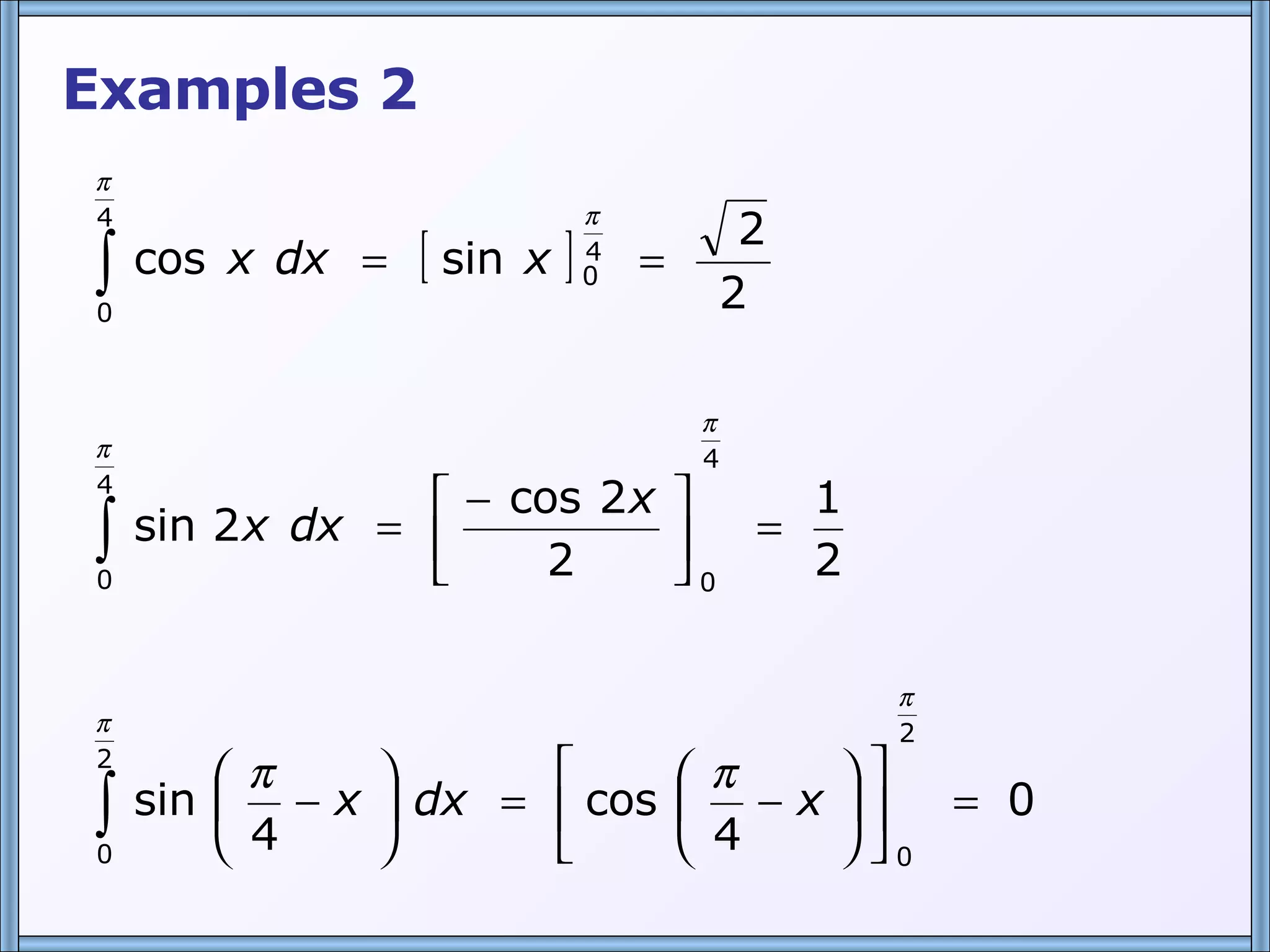 Examples 2 