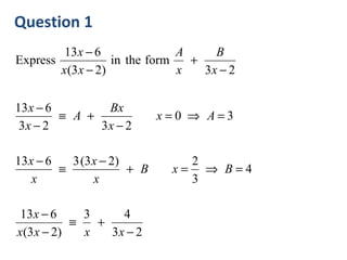 Core 4 Partial Fractions 1 | PPT
