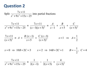 Core 4 Partial Fractions 2 | PPT