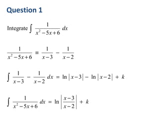 Core 4 Partial Fractions 3 | PPT