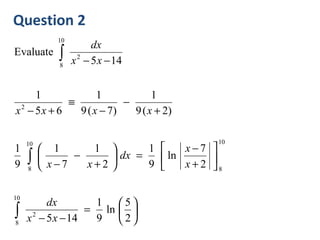 Core 4 Partial Fractions 3 | PPT