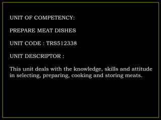 CORE competency of cookery qualification | PPTX