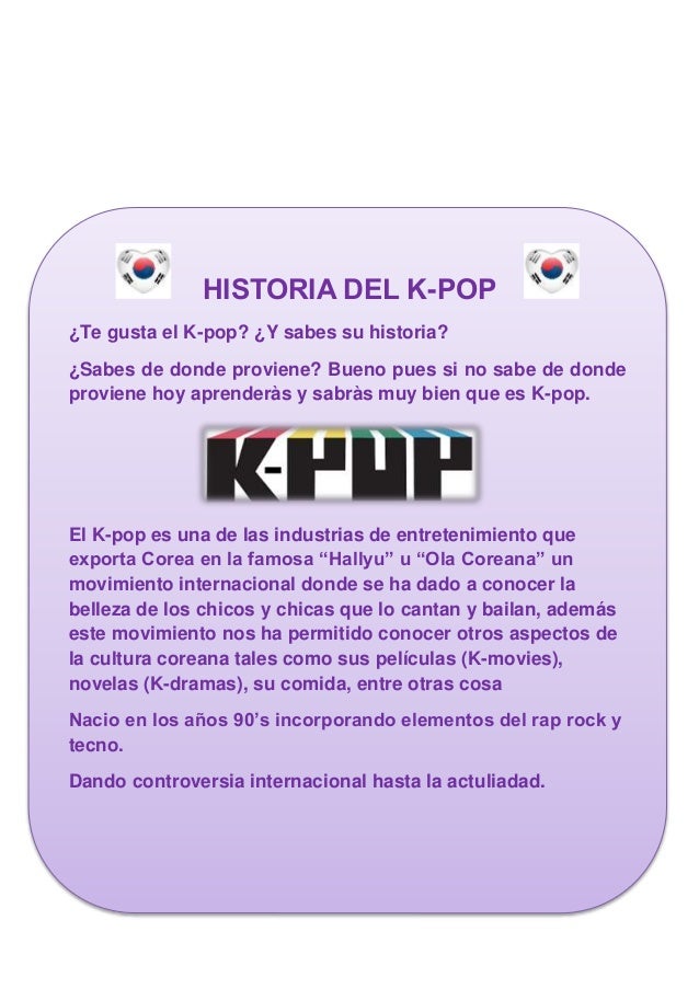 HISTORIA DEL K-POP