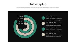 + $8,000.00
+ $1,500.00
+ $875.00
+ $428.00
Your Title Goes Here
Leverage agile frameworks to provide a robust
high level views new normal. that has good.
01
Your Title Goes Here
Leverage agile frameworks to provide a robust
high level views new normal. that has good.
02
Your Title Goes Here
Leverage agile frameworks to provide a robust
high level views new normal. that has good.
03
Your Title Goes Here
Leverage agile frameworks to provide a robust
high level views new normal. that has good.
04
Proactively envisioned multimedia based expertise and cross-media growth strategies seamlessly visualize quality intellectual.
Infographic
 
