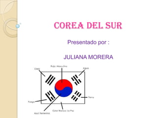 COREA DEL SUR
Presentado por :
JULIANA MORERA
 