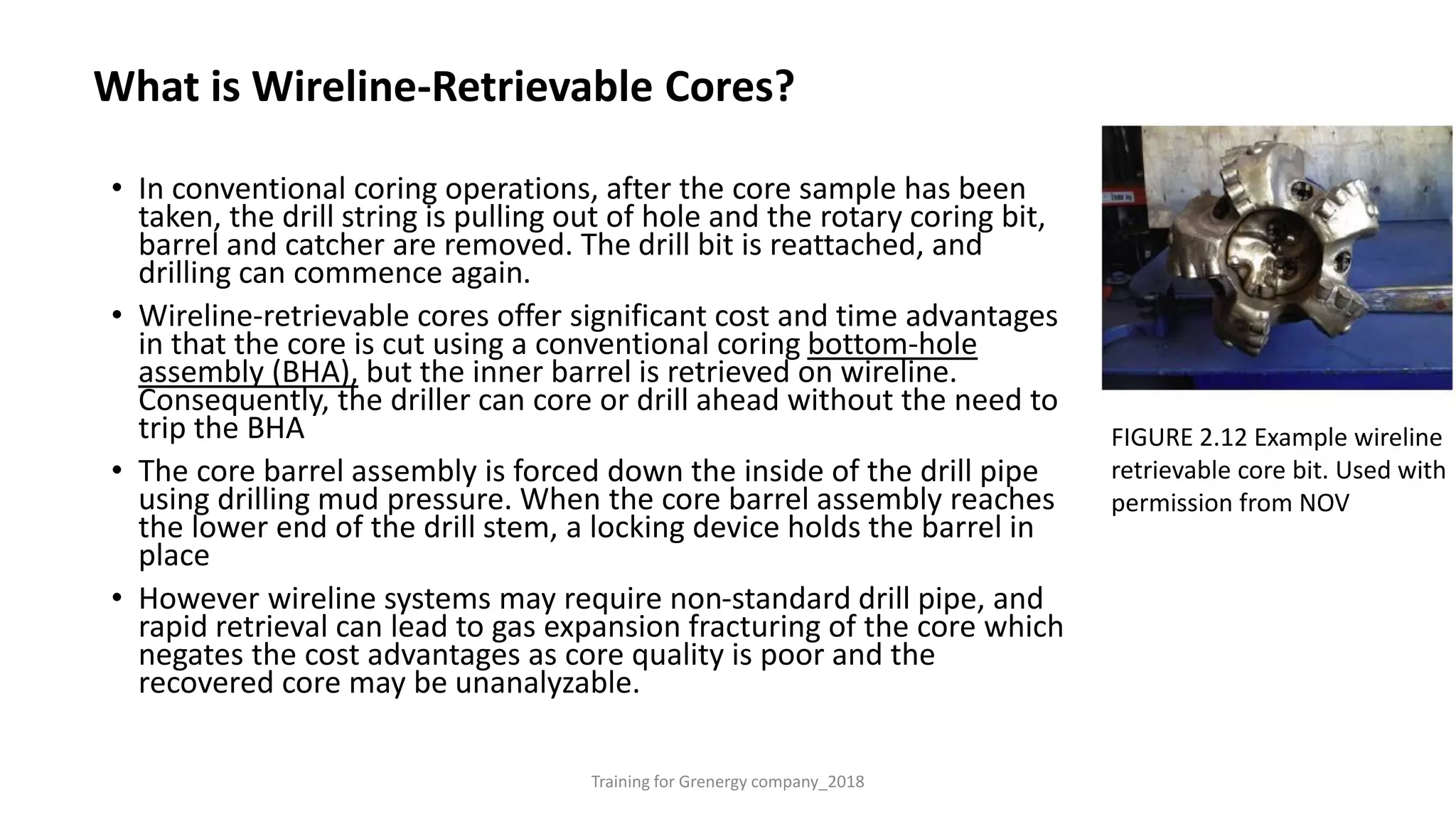 Core analysis & wellsite core acquisition, handling and transportation ...