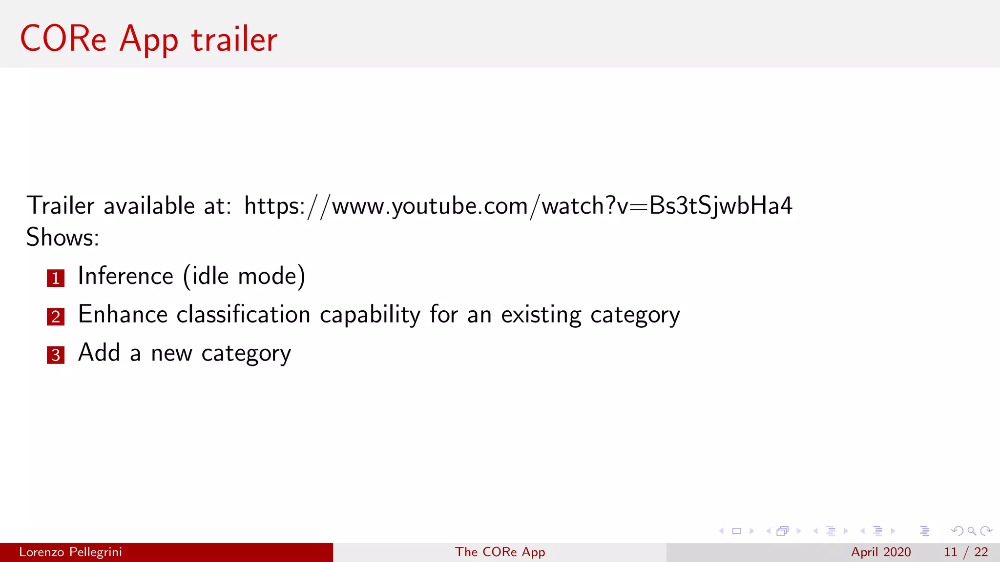 The CORe App: Continual Object Recognition on the Edge | PDF