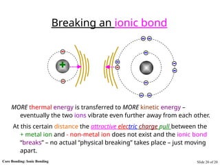 Igcse chemisty on topic of Core Bonding - Ionic Bonding.pptx