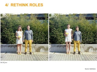 4/ RETHINK ROLES




                   Source: Switcheroo
 