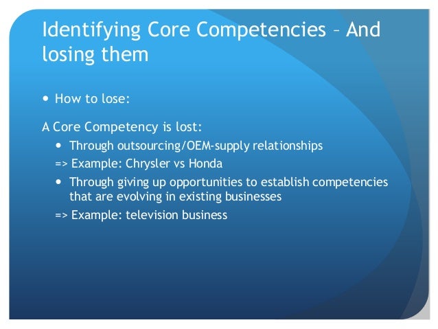Core Competence