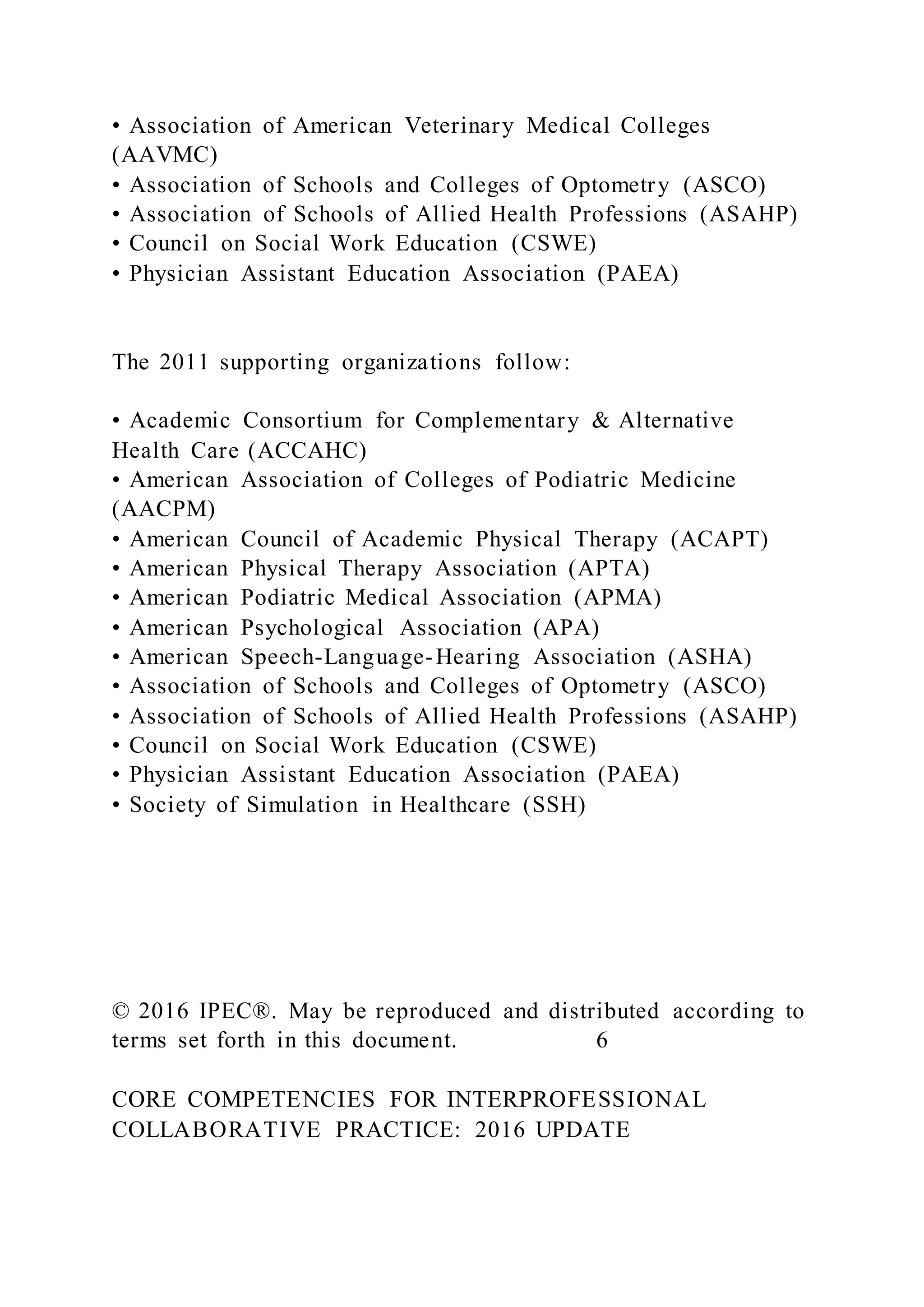 Core Competencies for Interprofessional Collaborat | DOCX