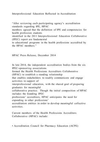 Core Competencies for Interprofessional Collaborat | DOCX