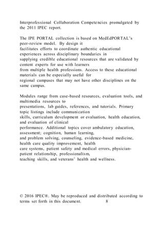 Core Competencies for Interprofessional Collaborat | DOCX