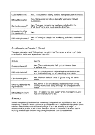 Core competency | DOC