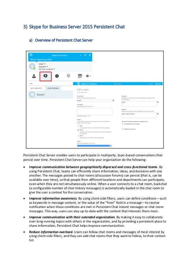 Core Concept Of Skype For Business 2015