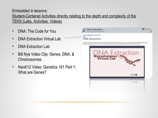 Core Content Coaching Grade 7 DNA 14-15 | PPT