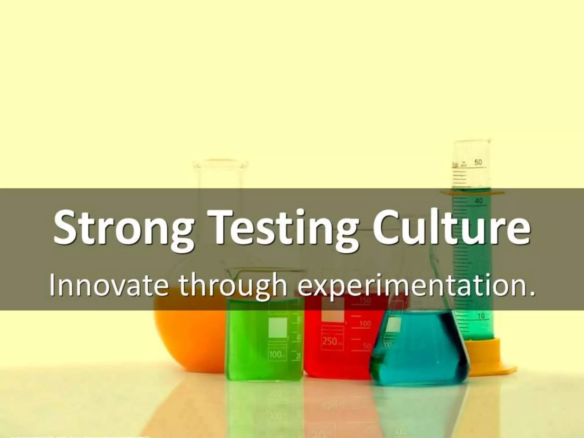 Innovating Through
Experimentation
 
