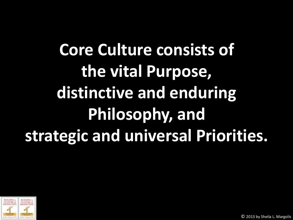 Core Culture consists of the