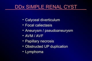 CORE CURRICULUM LECTURE 18 RENAL CYSTIC MASSES.ppt