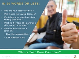 Core Customer Rhythm University | PPTX