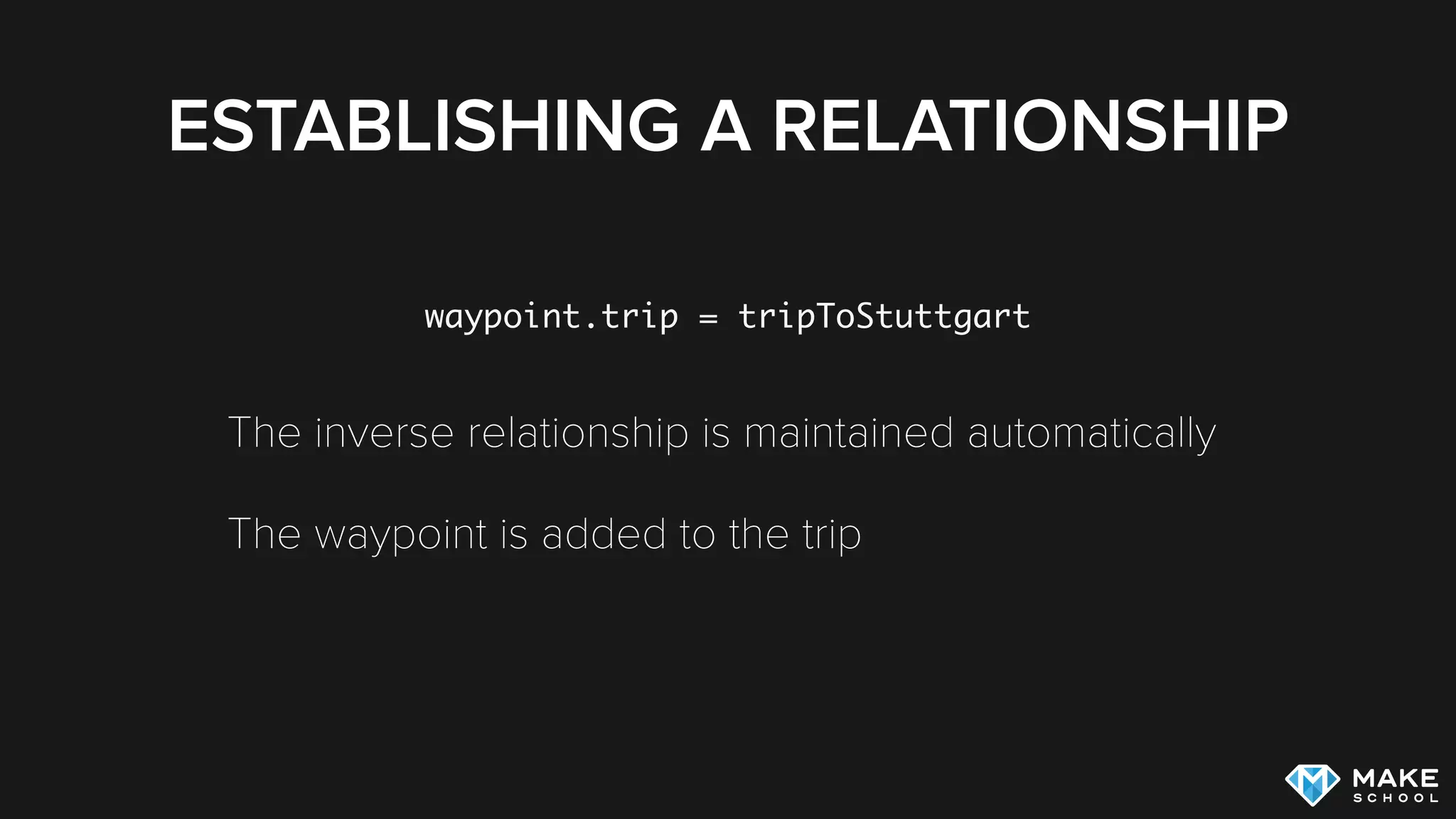 DEFINING A RELATIONSHIP
 