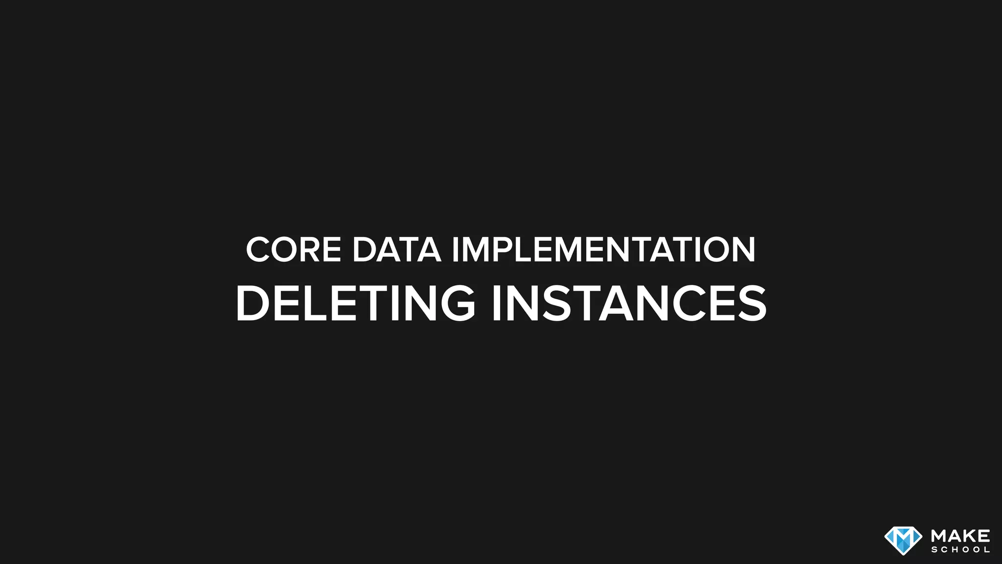 // access managed object context
let context = (UIApplication.sharedApplication().delegate as?
AppDelegate)?.managedObjectContext
guard let managedContext = context else { return }
// create new instance using the name of the entity
let trip: Trip = NSEntityDescription.insertNewObjectForEntityForName("Trip",
inManagedObjectContext: managedContext) as! Trip
trip.duration = 20
// attempt to save changes
do {
try managedContext.save()
} catch let error as NSError {
print(error.localizedDescription)
}
CREATING NEW INSTANCES
😔
 