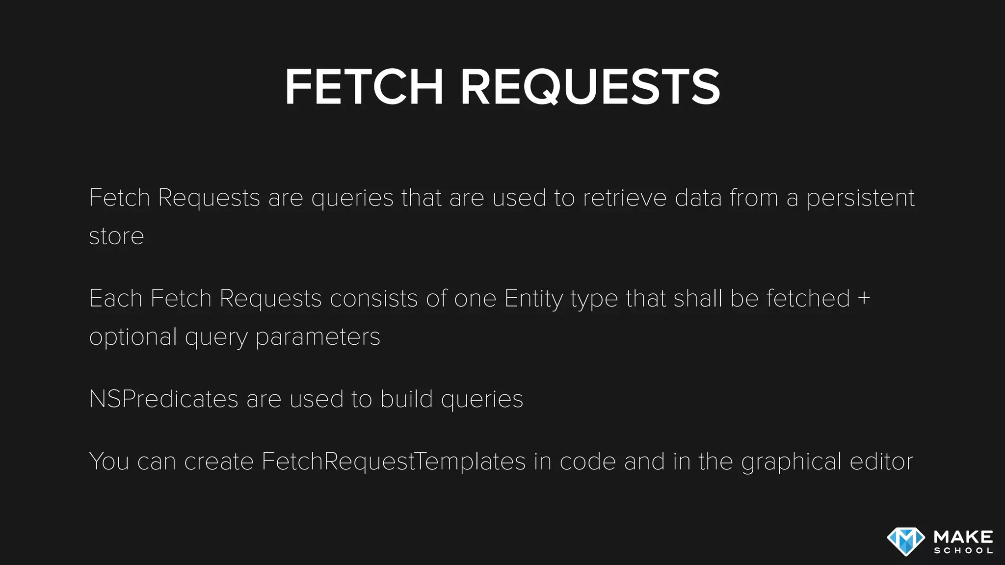 CORE DATA IMPLEMENTATION
DELETING INSTANCES
 