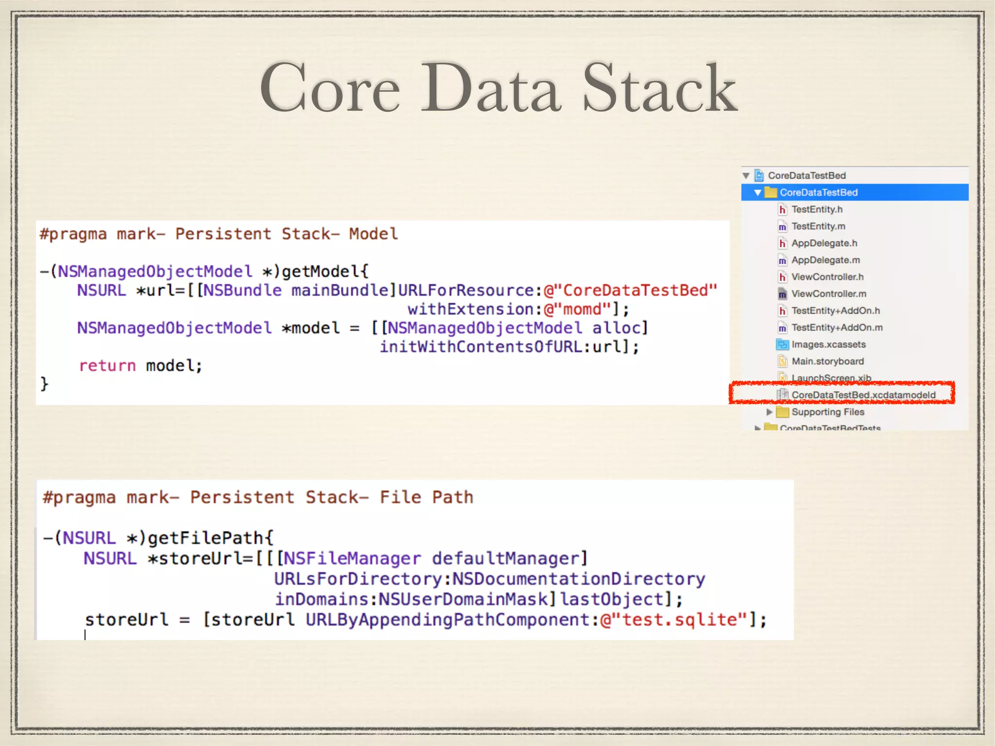 Core Data Stack 
