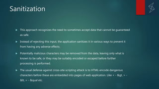 Core defense mechanisms against security attacks on web applications | PPTX