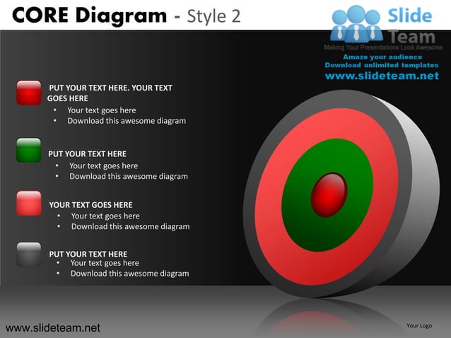 Core diagram design 2 powerpoint ppt slides. | PDF