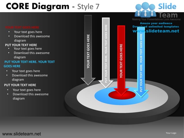 Core diagram design 7 powerpoint presentation slides. | PPT