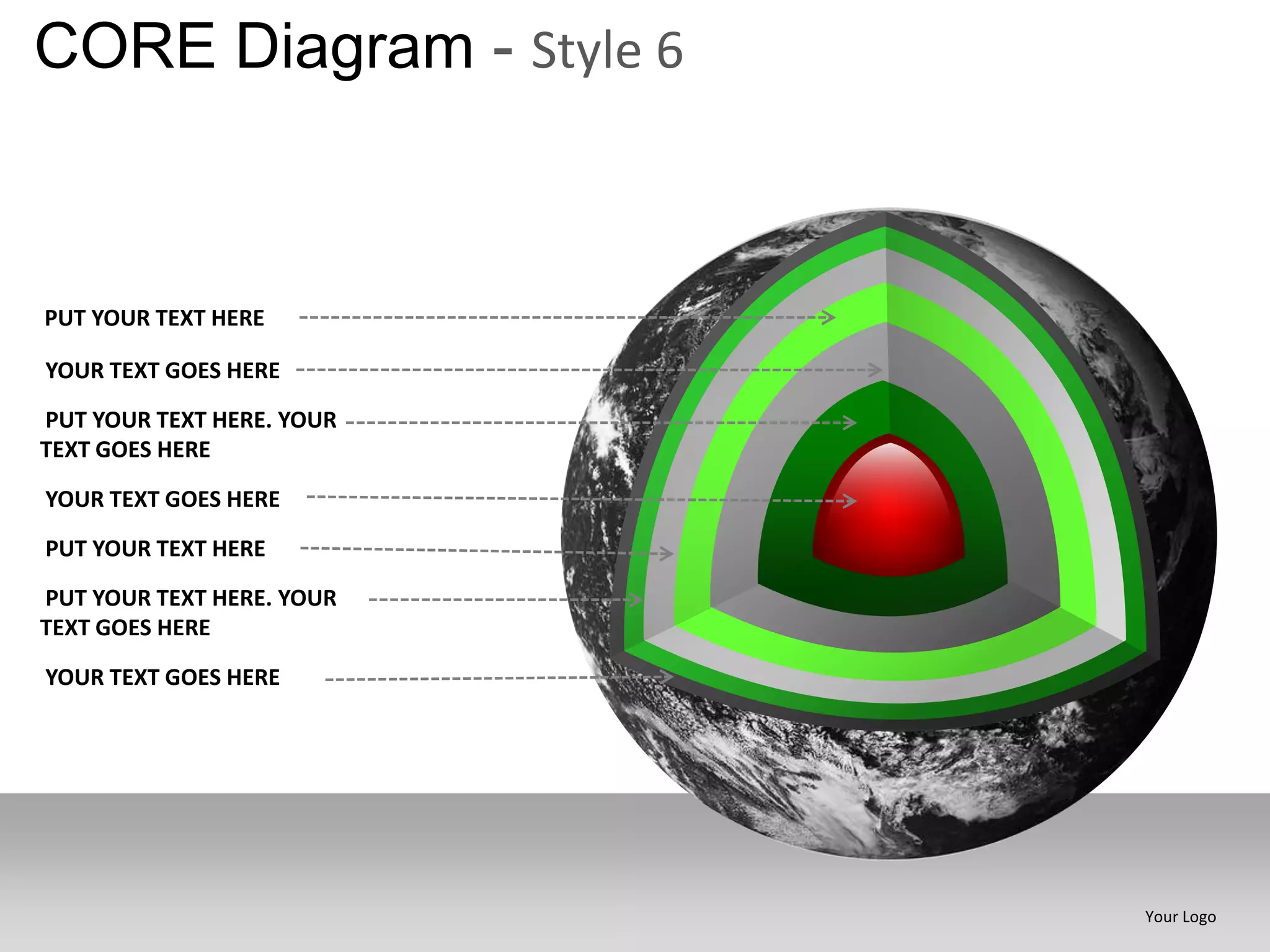 Core diagram style 6 powerpoint presentation templates | PPT