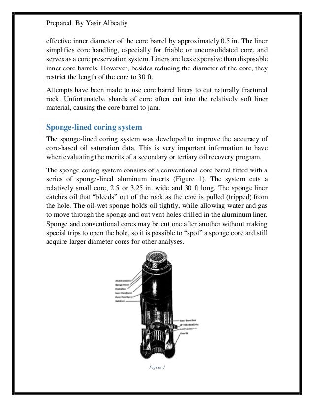Core drilling Special Core drilling