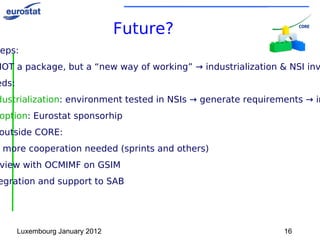 WP6: G eneric interface and scenario for Java 