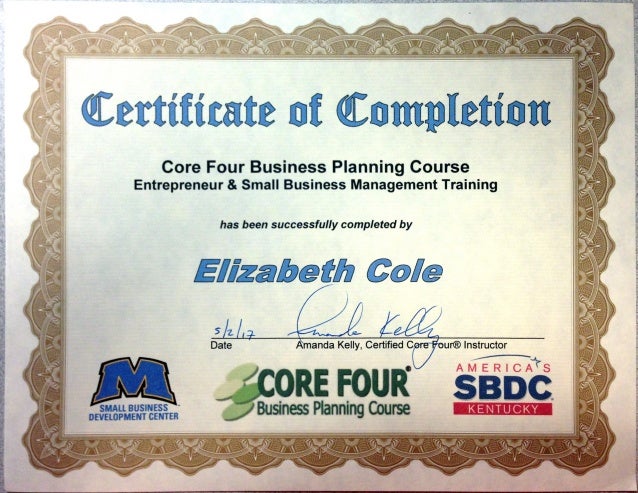 core four business planning course entrepreneur and small business m entrepreneur certificate